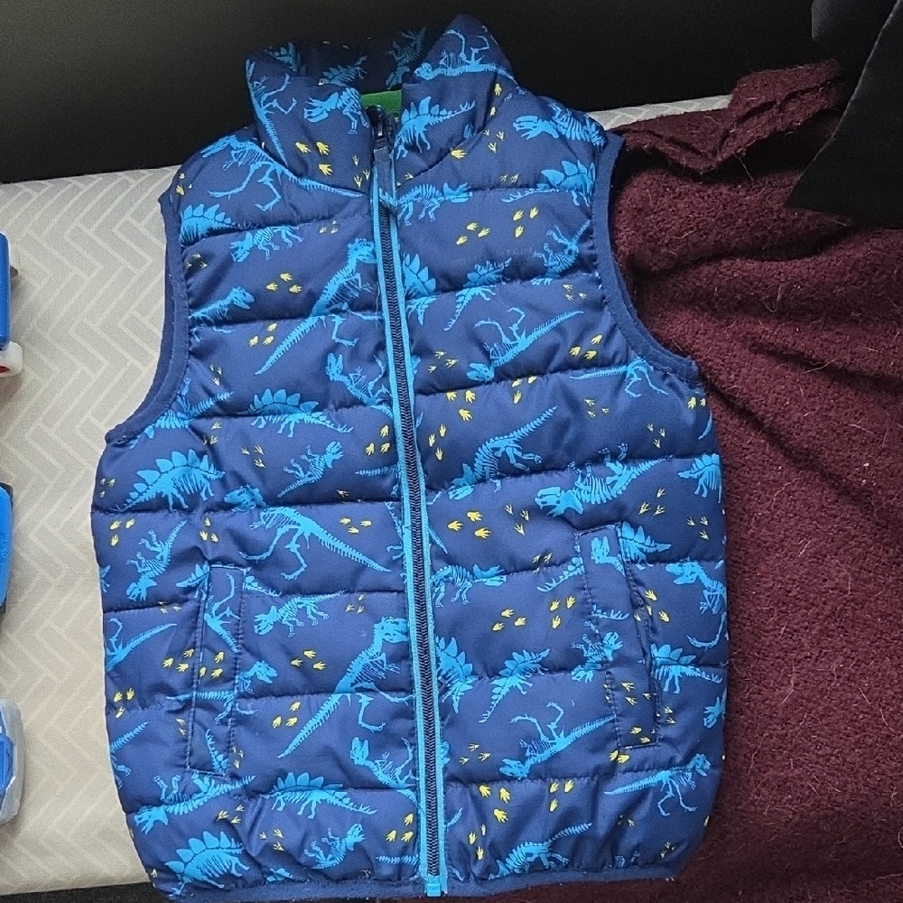 Blue Dinosaur Kids Vest